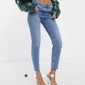 Asos design high rise farleigh mom jeans